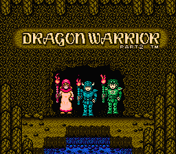 Dragon Warrior II title screenshot